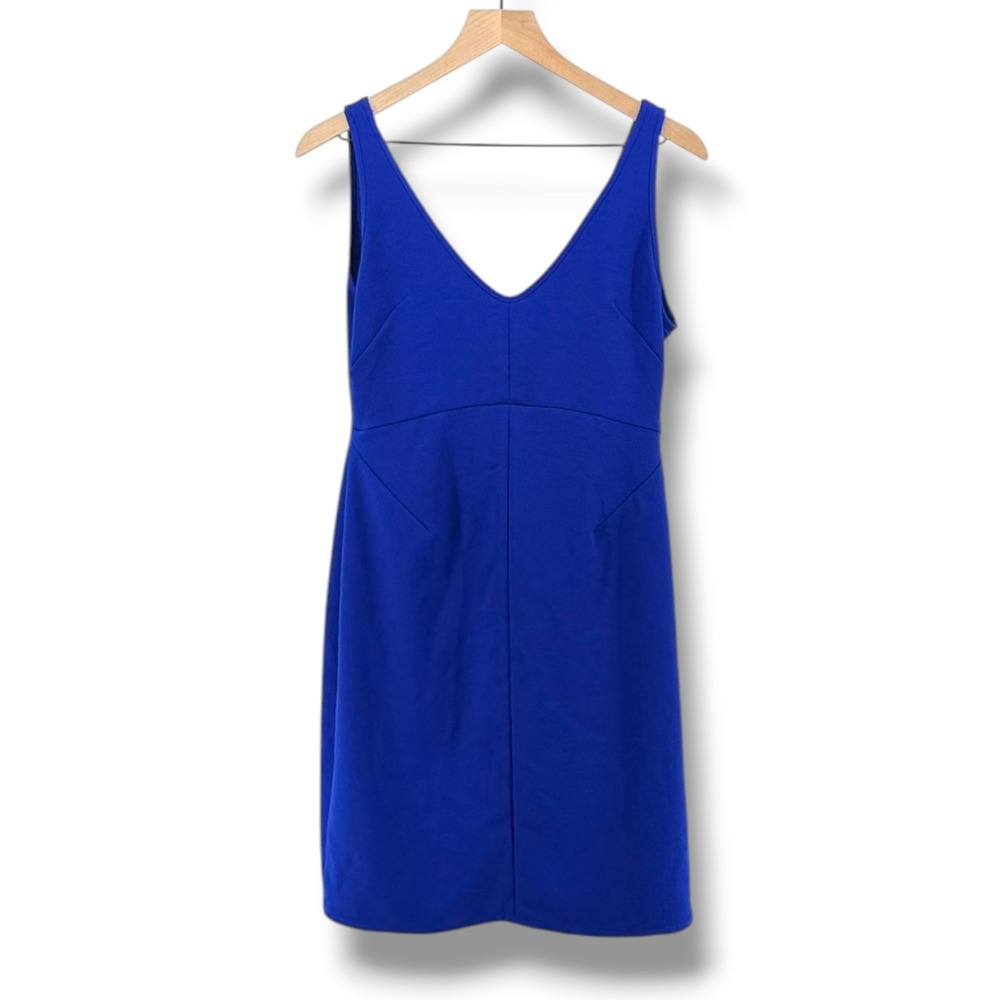 Rachel Comey Prim Dress Blue Mini Sleeveless V Neck A Line‎ Minimalist